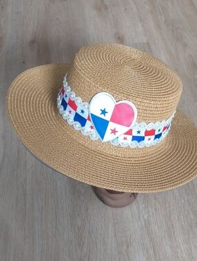 PANAMA FLAG Straw Hat